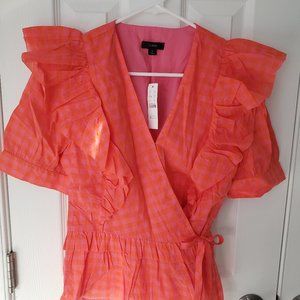 J.Crew Ruffle Side Tie Top